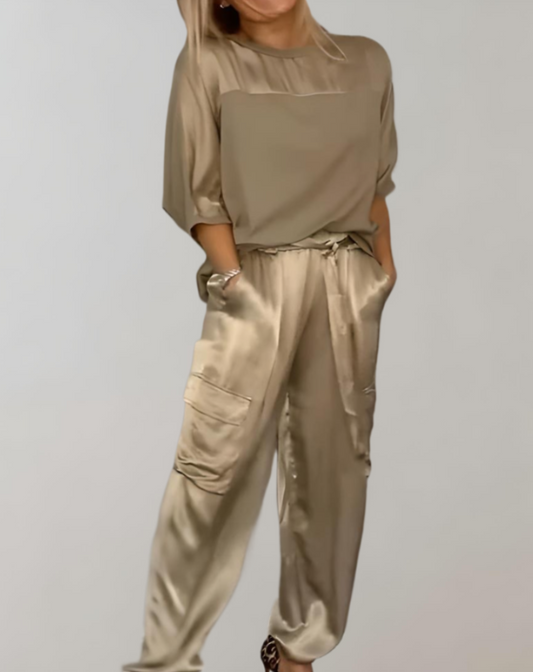Filiz | Zijden cargo lounge set